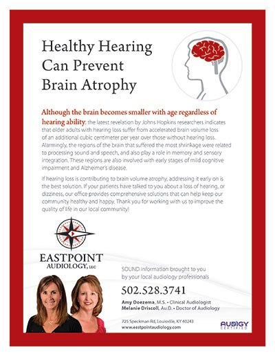 Healthy Hearing Can Prevent Brain Atrophy - Newsletter