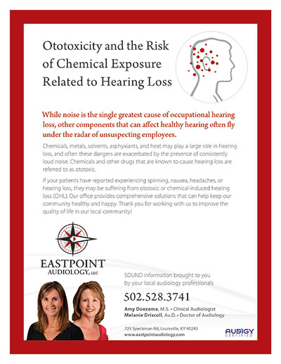 Ototoxicity and the Risk of Chemical Exposure Related to Hearing Loss - Newsletter