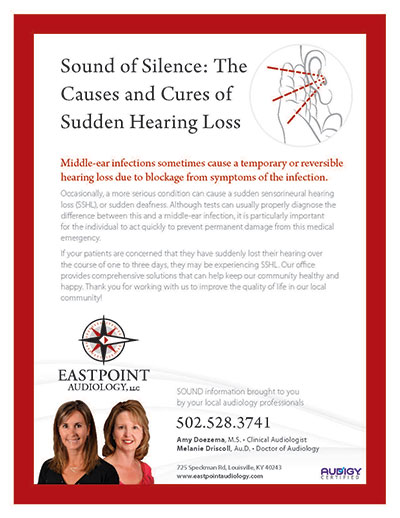 Sound of Silence- The Causes and Cures of Sudden Hearing Loss - Newsletter